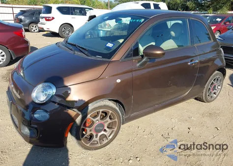 2014 Fiat 500 Sport из США, поврежденный, VIN 3C3CFFBR5ET276019